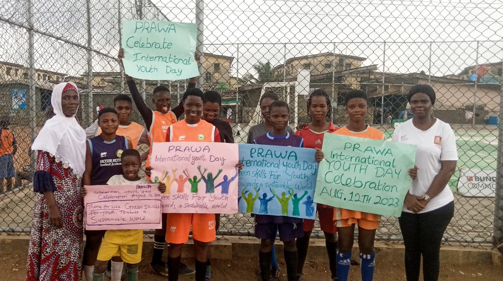 PRAWA Lagos Celebrates the 2023 International Youth Day alongside Aspiring Football Talents from FACKSON NET PRO, Lagos State
